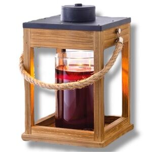 “The Rustic Warmer” - A wooden lantern candle warmer by AJ SouthernCharm